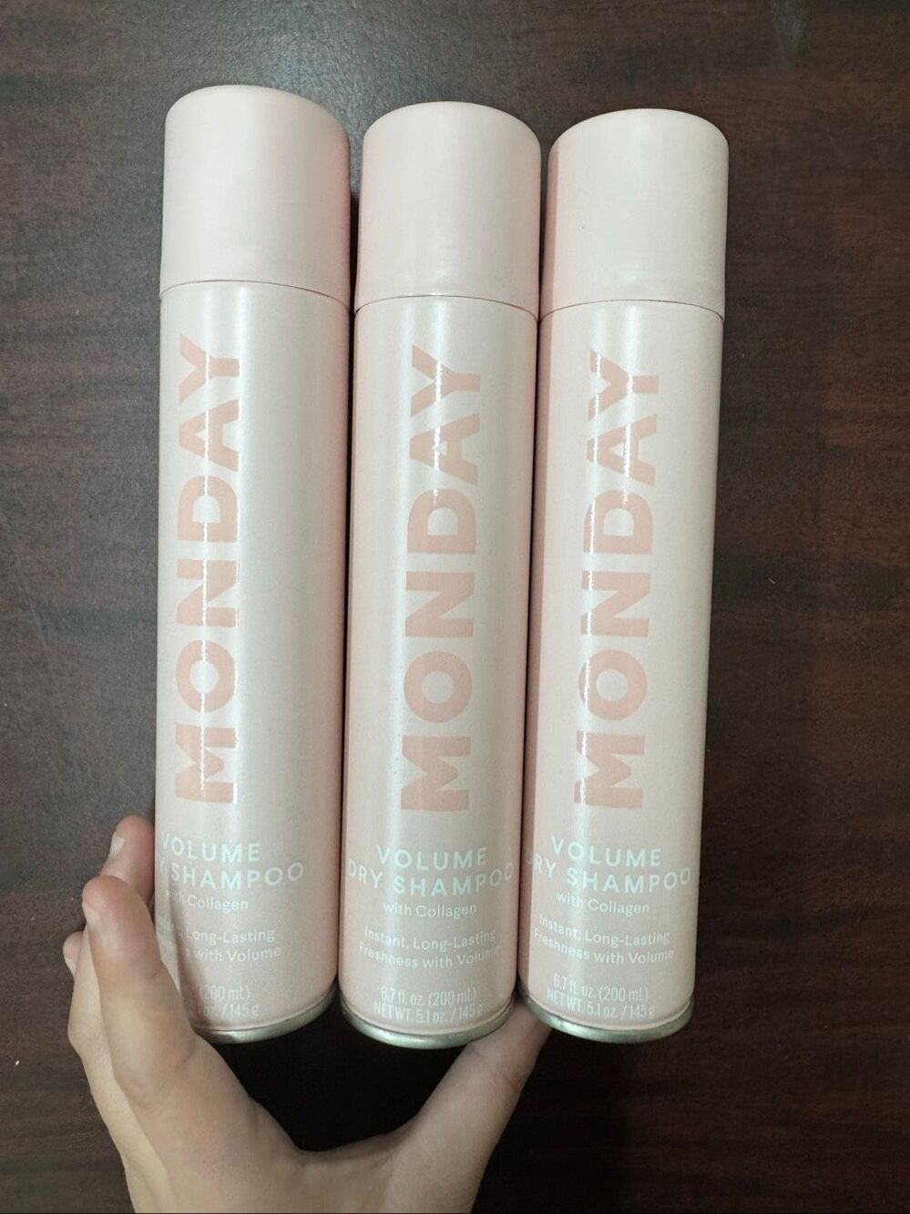New Monday Volume Dry Shampoo- (3 cans)- 6.7 oz.